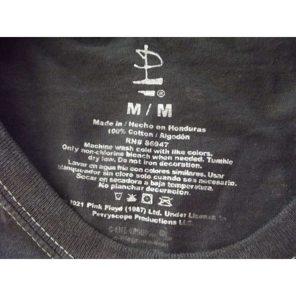 Pink Floyd T-shirt Womens Medium Gray The Dark Side of the Moon Tee top Shirt - Picture 3 of 10